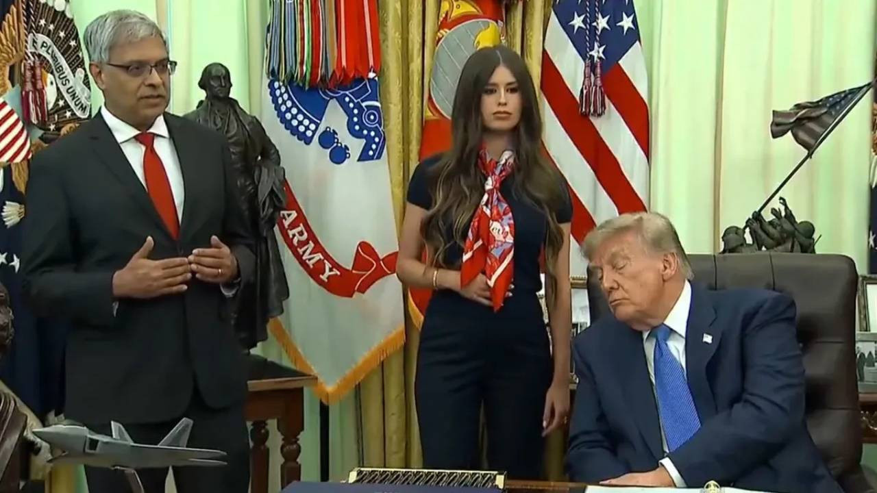 Trump’ın eleştirdiği başına geldi! Ofisinde uyukladı canlı yayına yakalandı